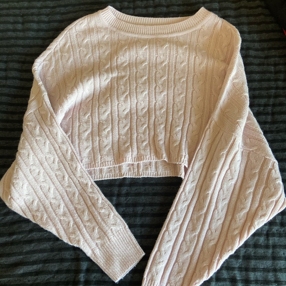 Garage pink sweater tang top